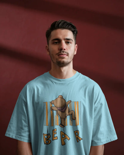 Climbing Bear | Men Oversized T-Shirt