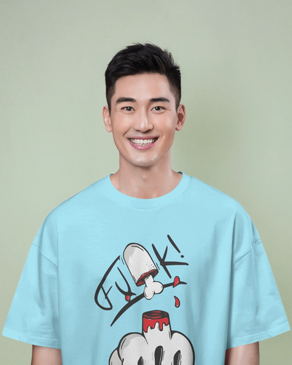 Middle finger | Men Oversized T-Shirt