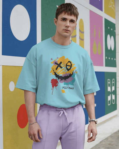 Smile Mood | Men Oversized T-Shirt