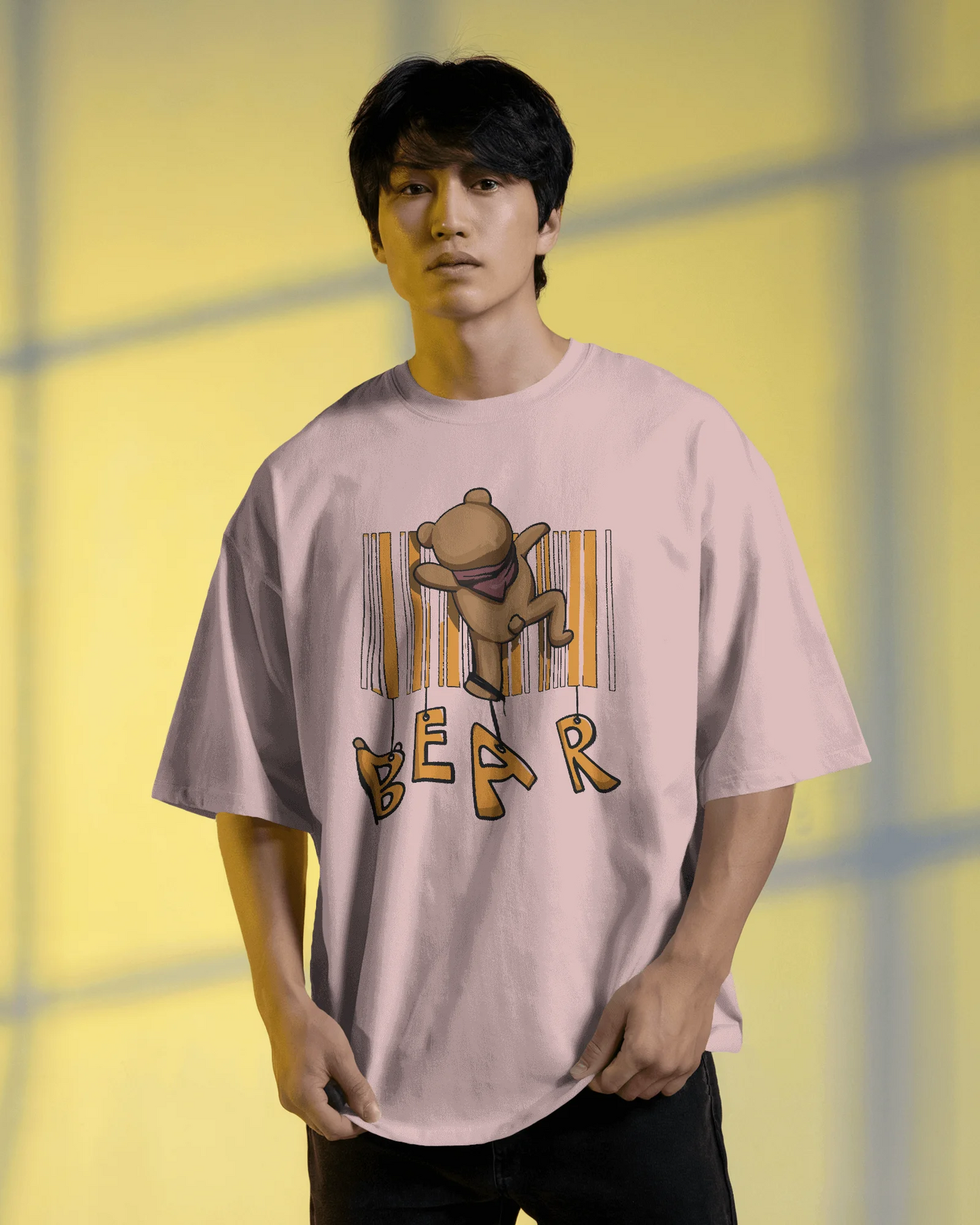 Climbing Bear | Men Oversized T-Shirt