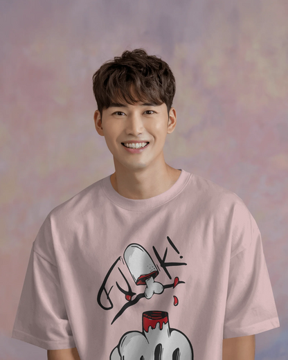 Middle finger | Men Oversized T-Shirt