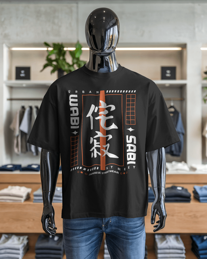 Japanese Streetwear Wabi Sabi | Men Oversized T-Shirt
