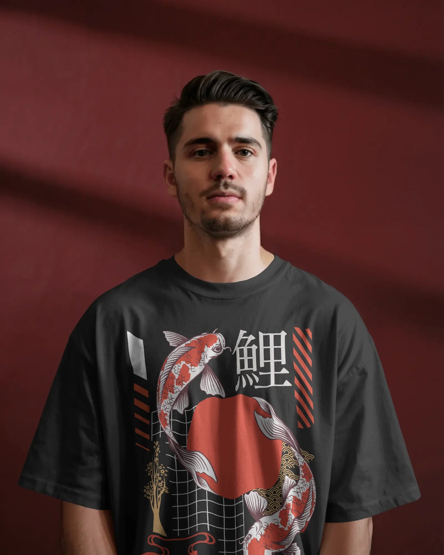 Japanese Streetwear Kai Fish | Men Oversized T-Shirt