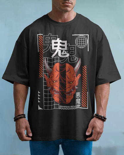 Japanese Streetwear Mythology | Men Oversized T-Shirt