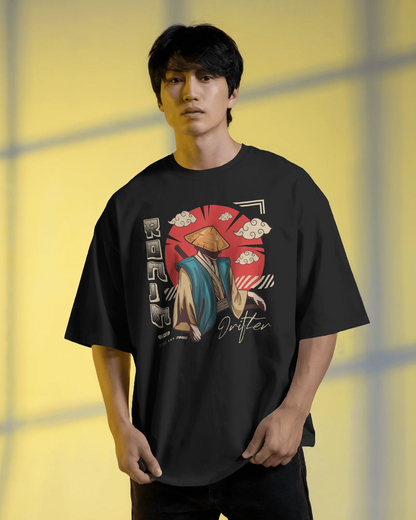 Japanese Streetwear Ronjn | Men Oversized T-Shirt