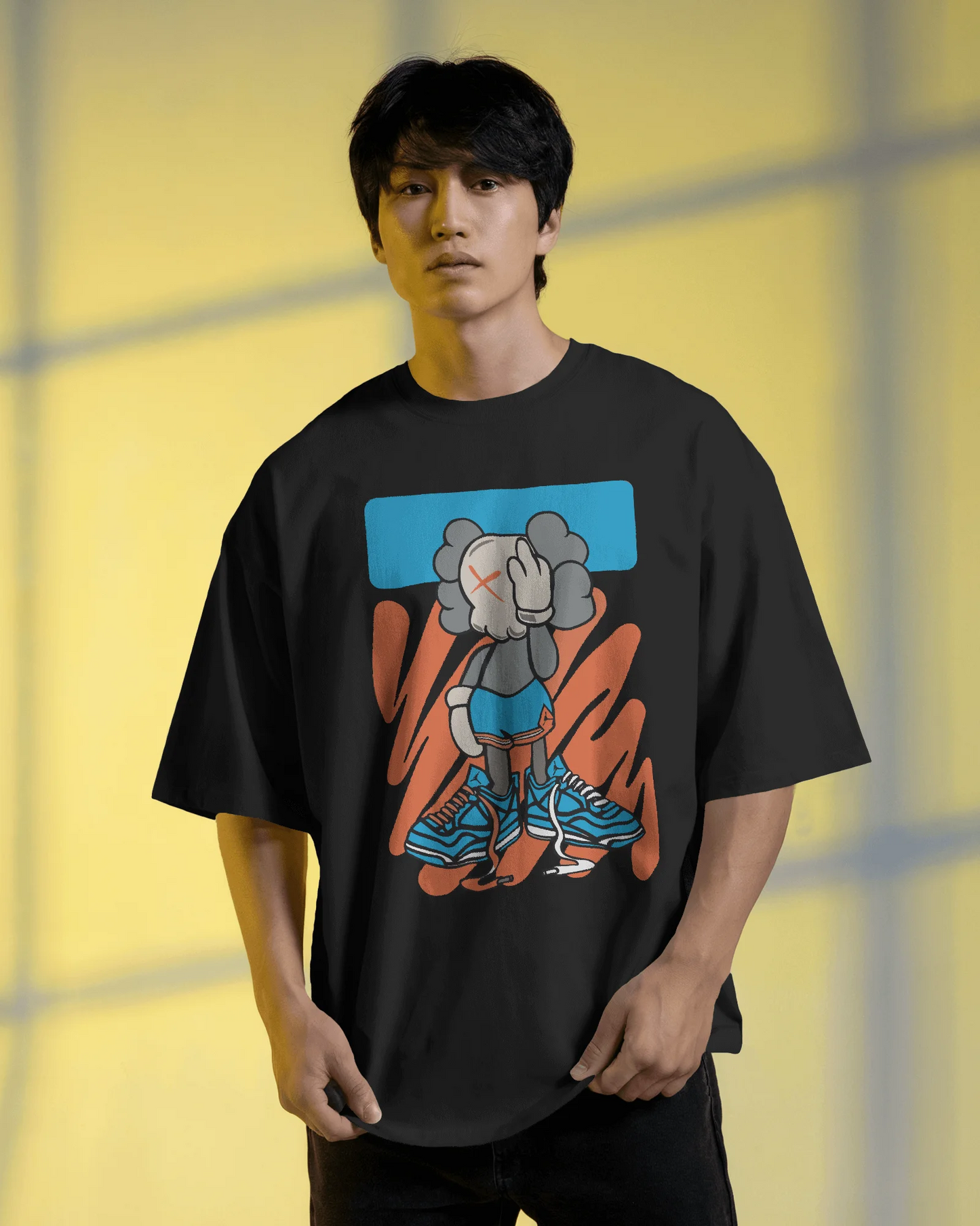 Lazy Big Shoe | Men Oversized T-Shirt