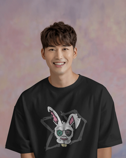 Rabbit vision | Men Oversized T-Shirt