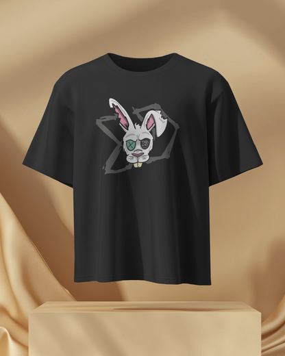 Rabbit vision | Men Oversized T-Shirt