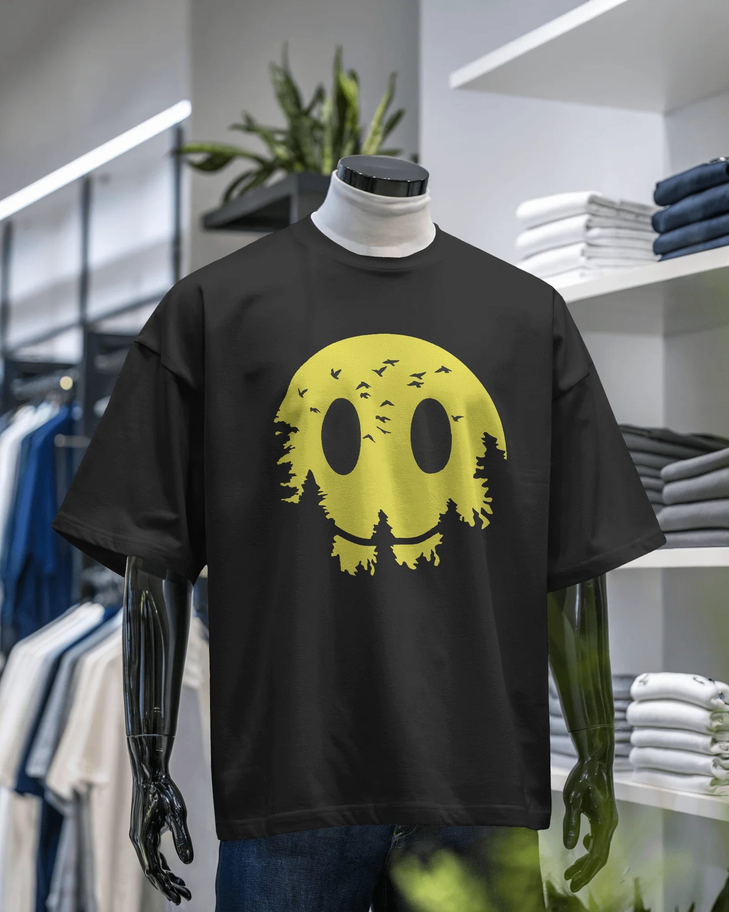 Sun In Jungle Smile | Men Oversized T-Shirt