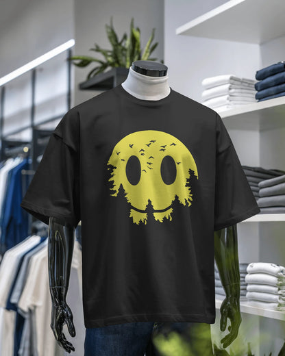 Sun In Jungle Smile | Men Oversized T-Shirt