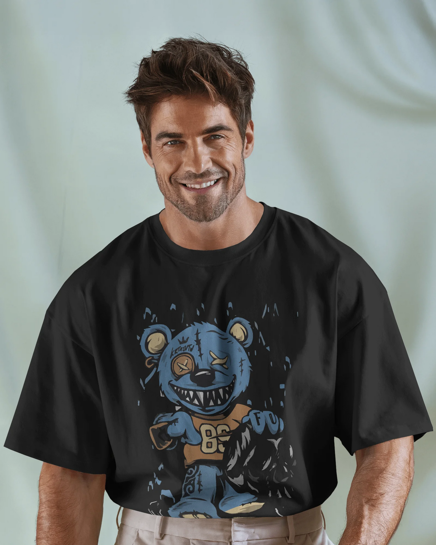 Player Bear | Men Oversized T-Shirt