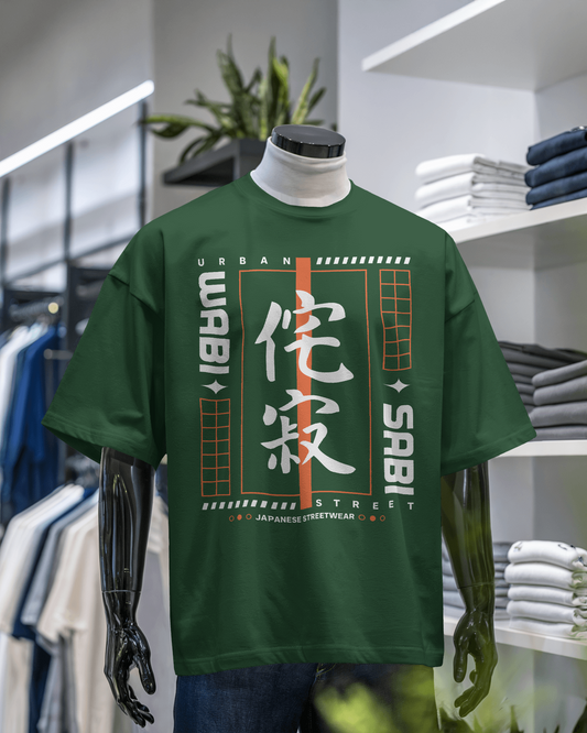 Japanese Streetwear Wabi Sabi | Men Oversized T-Shirt