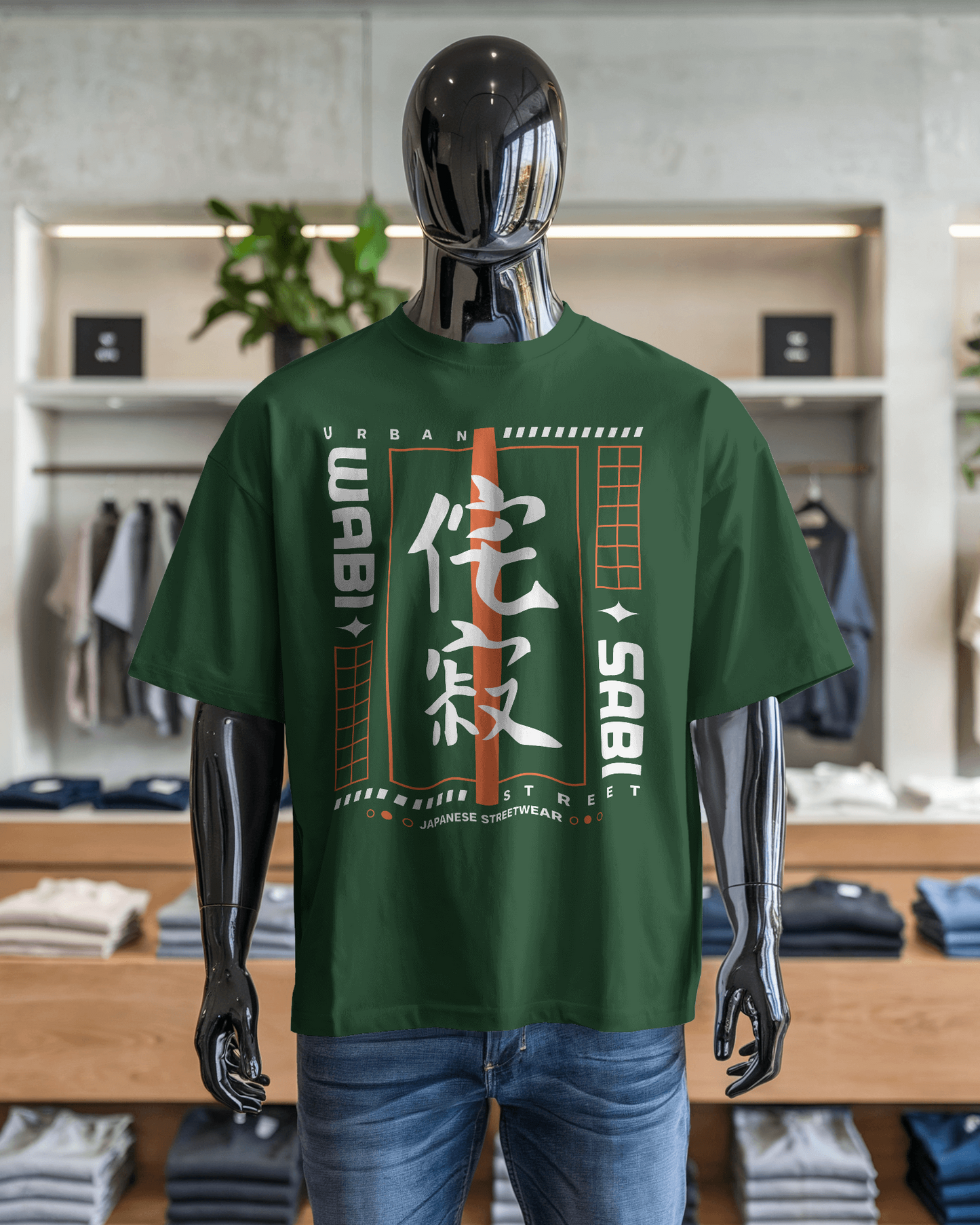 Japanese Streetwear Wabi Sabi | Men Oversized T-Shirt