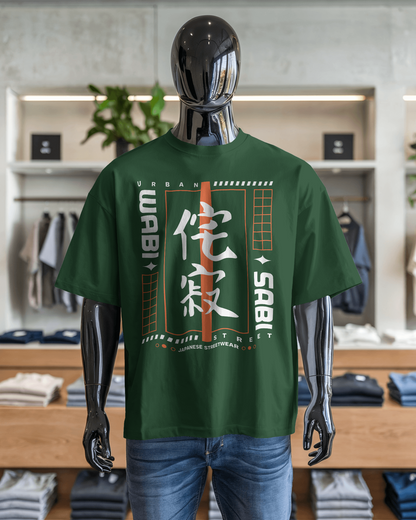 Japanese Streetwear Wabi Sabi | Men Oversized T-Shirt