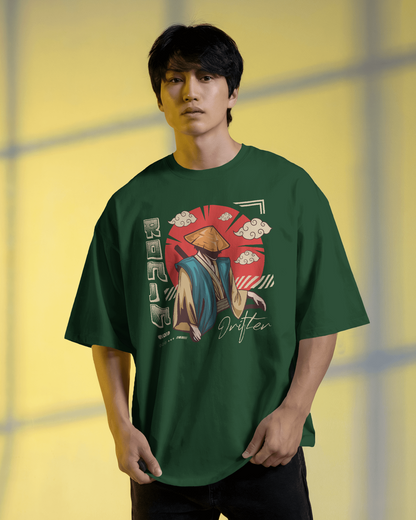 Japanese Streetwear Ronjn | Men Oversized T-Shirt