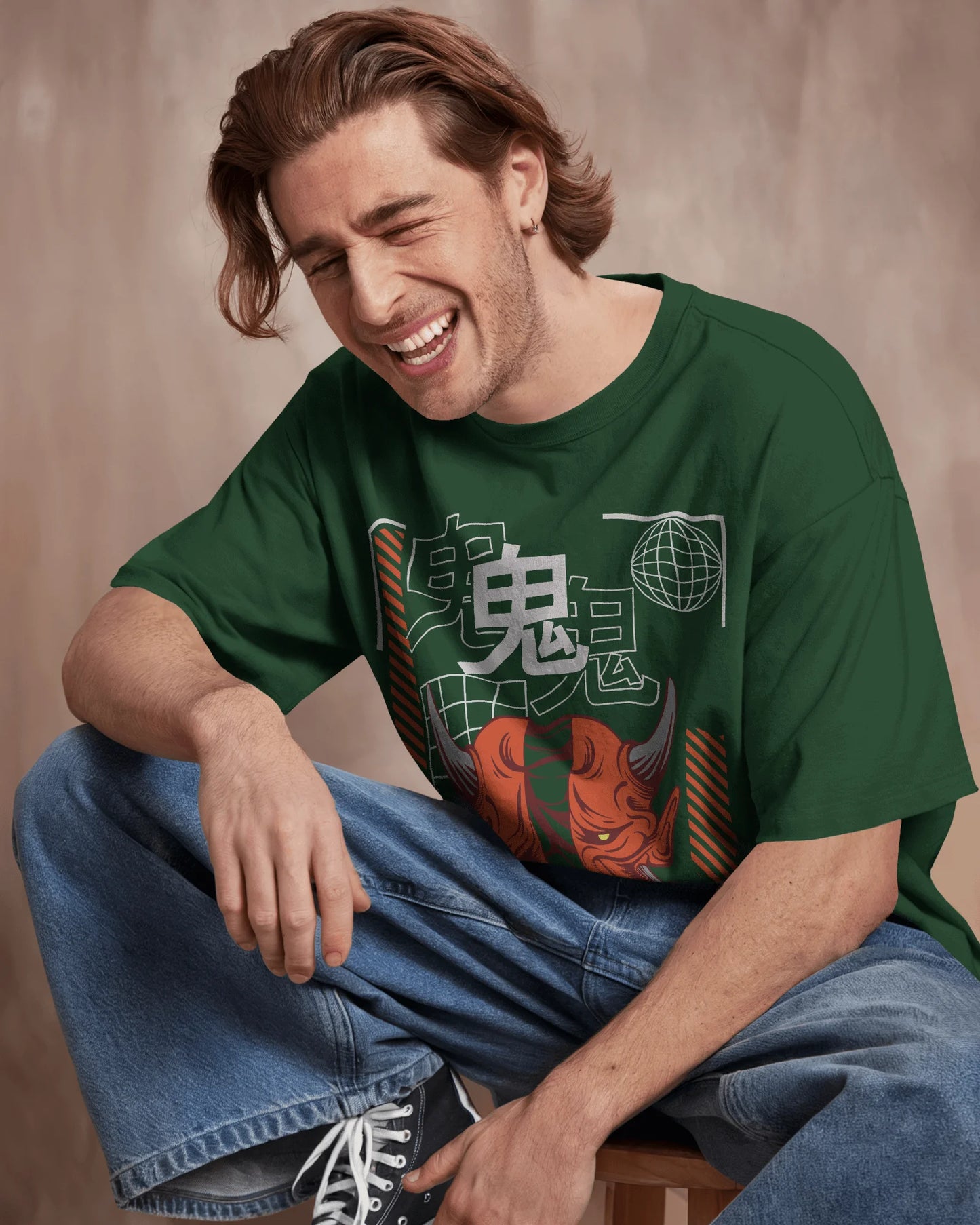 Japanese Streetwear Mythology | Men Oversized T-Shirt