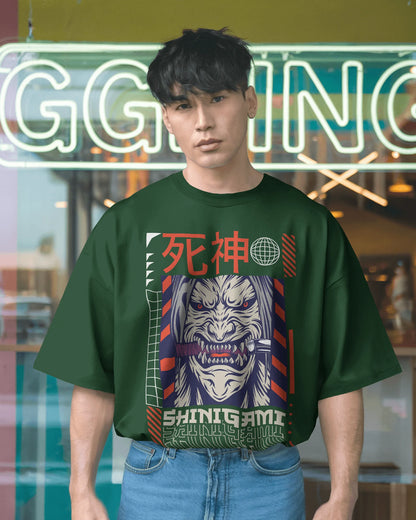 Japanese Streetwear Shinigami | Men Oversized T-Shirt
