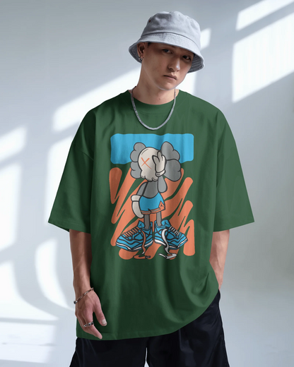Lazy Big Shoe | Men Oversized T-Shirt