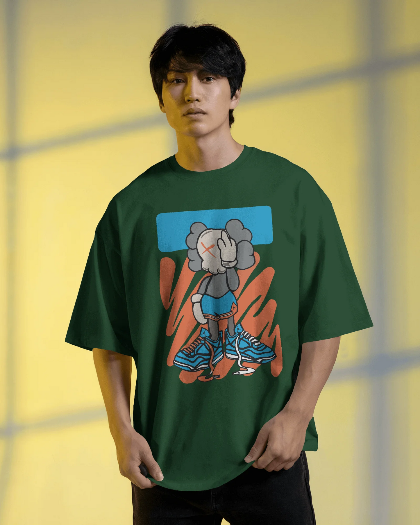 Lazy Big Shoe | Men Oversized T-Shirt