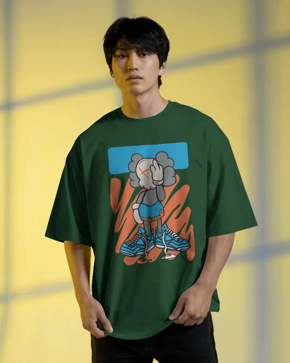 Lazy Big Shoe | Men Oversized T-Shirt