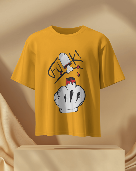 Middle finger | Men Oversized T-Shirt