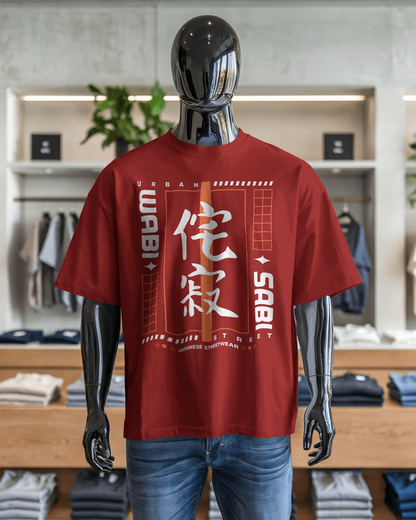 Japanese Streetwear Wabi Sabi | Men Oversized T-Shirt