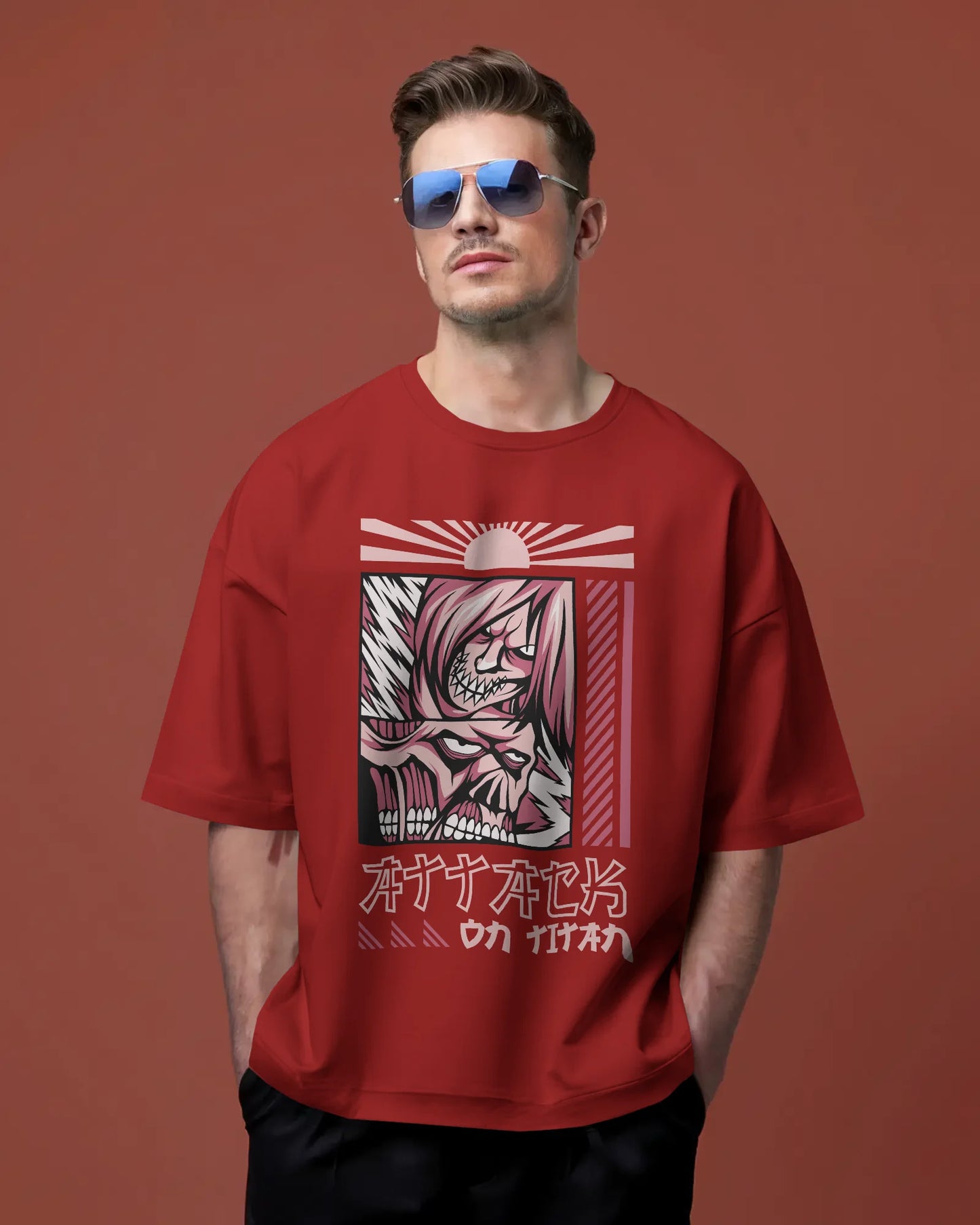 Attack Of Titan | Men Oversized T-Shirt