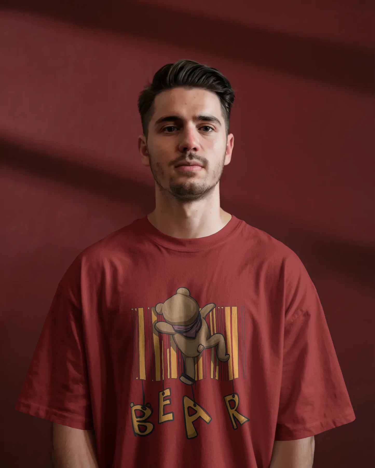 Climbing Bear | Men Oversized T-Shirt