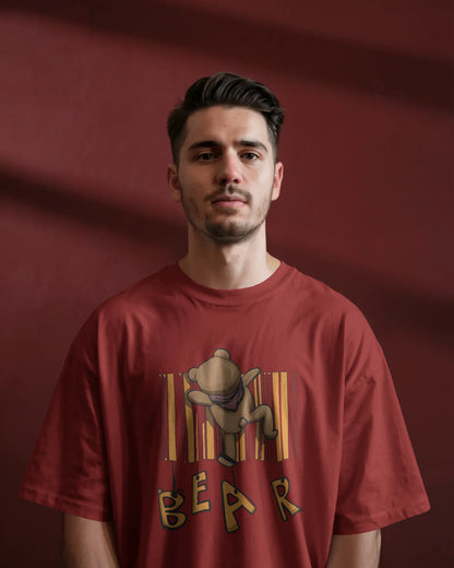 Climbing Bear | Men Oversized T-Shirt