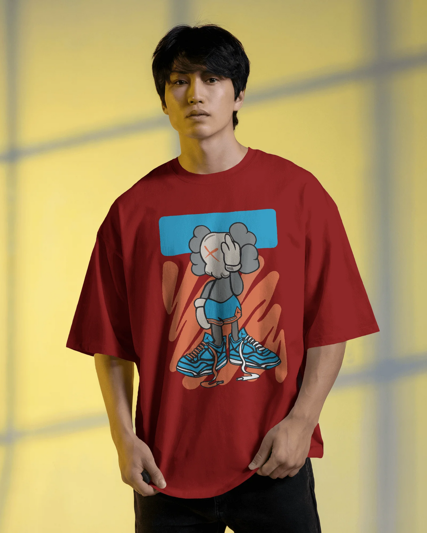 Lazy Big Shoe | Men Oversized T-Shirt