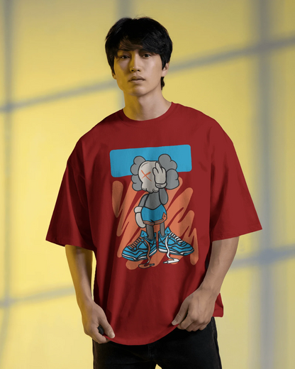 Lazy Big Shoe | Men Oversized T-Shirt