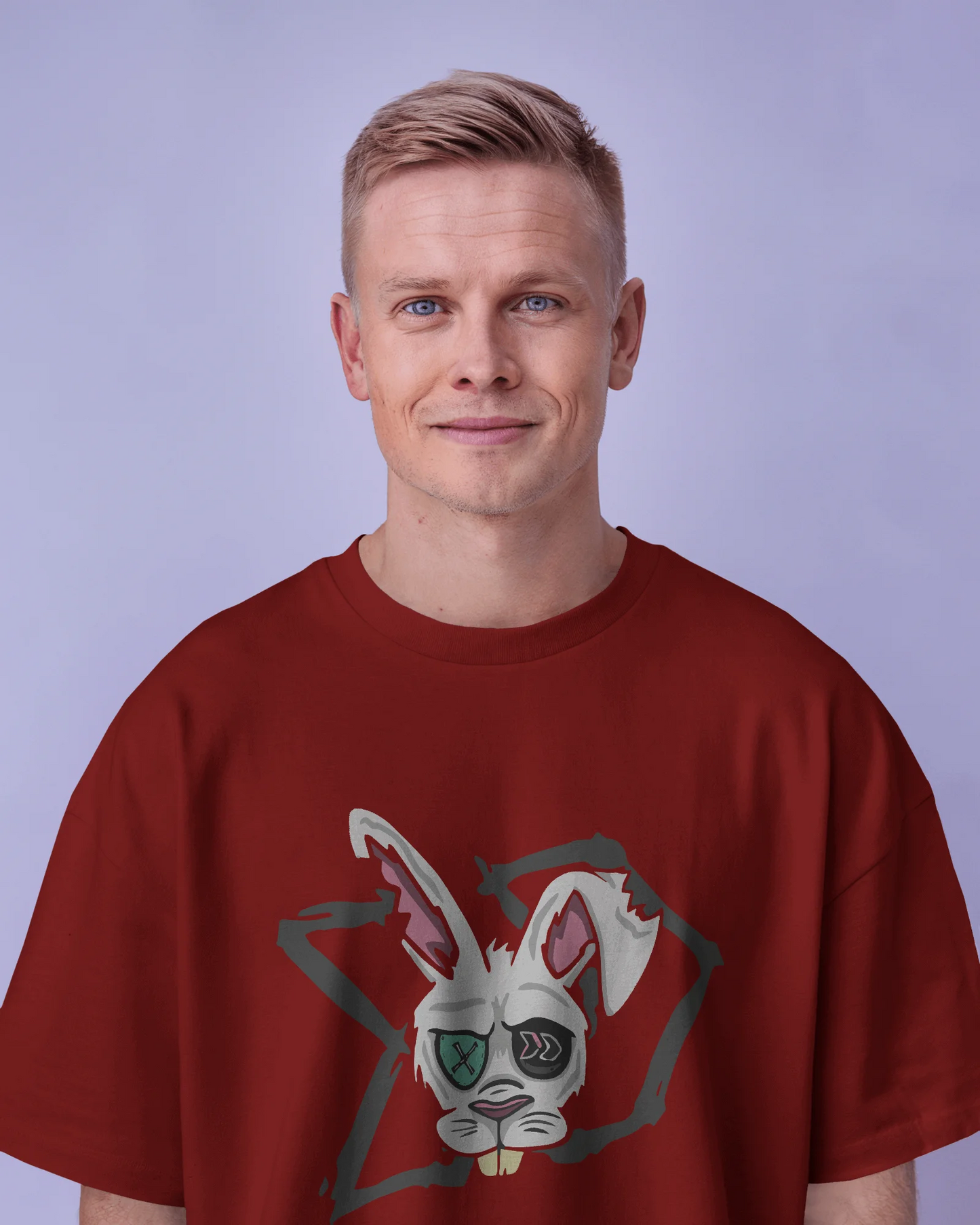 Rabbit vision | Men Oversized T-Shirt