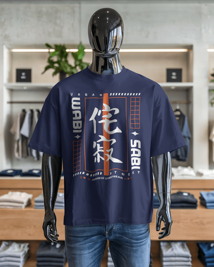 Japanese Streetwear Wabi Sabi | Men Oversized T-Shirt