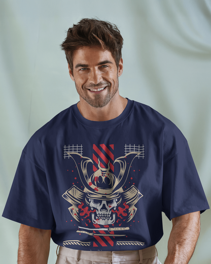 Japanese Streetwear Samuri | Men Oversized T-Shirt