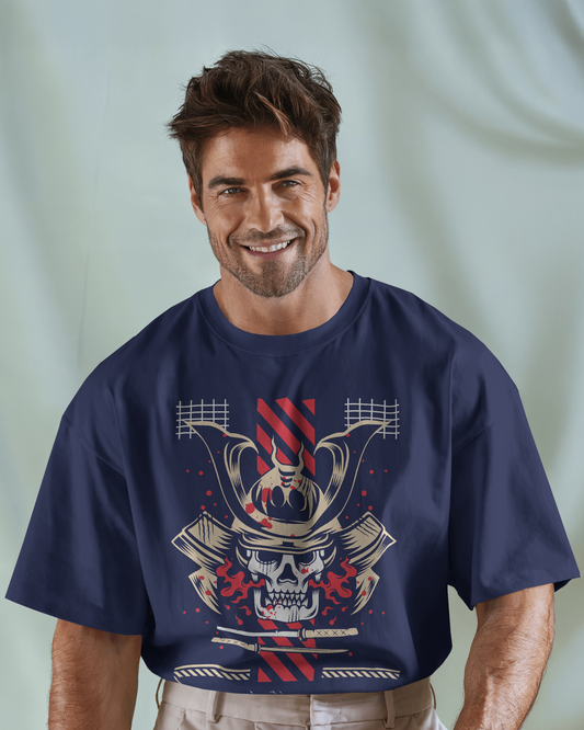 Japanese Streetwear Samuri | Men Oversized T-Shirt