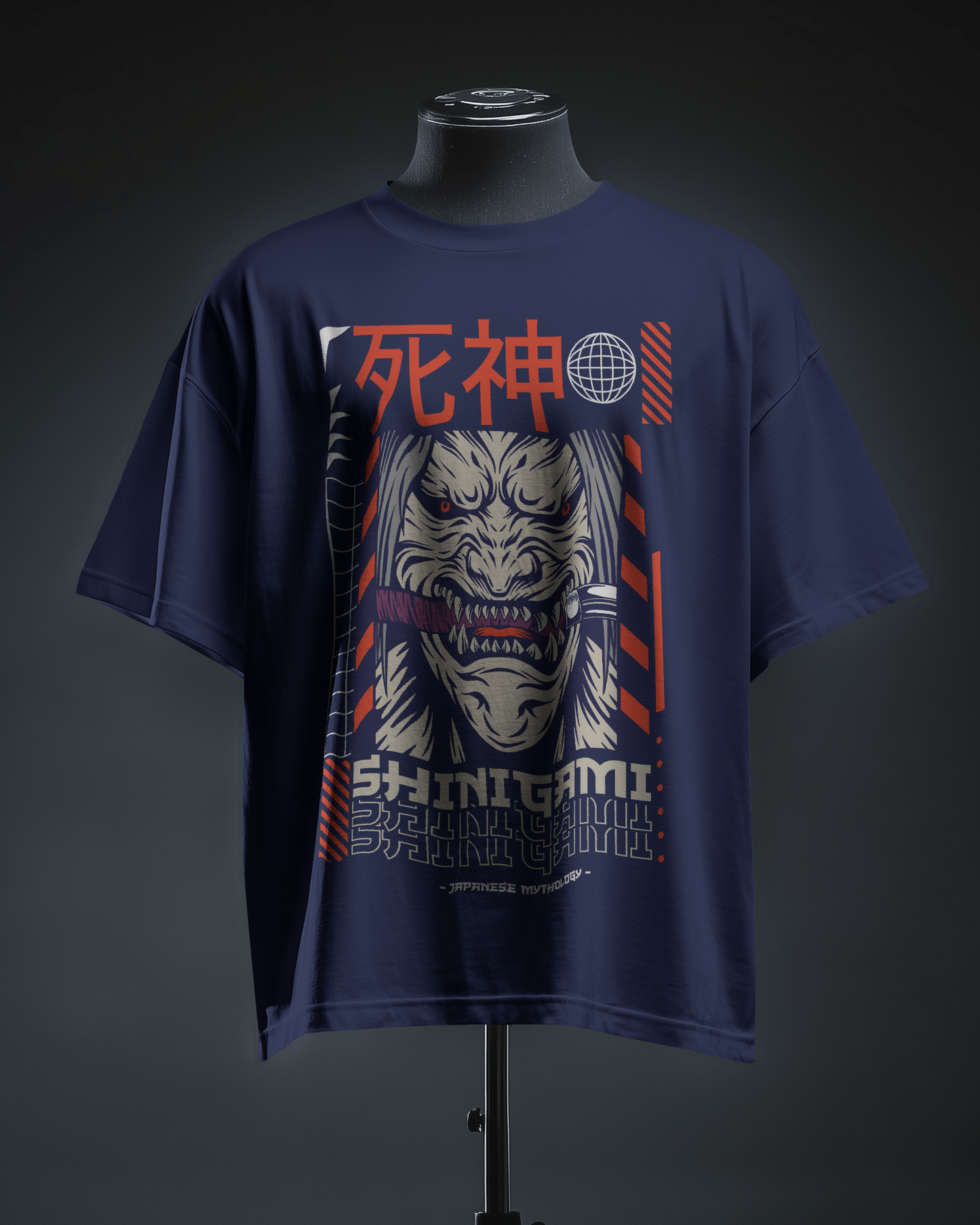 Japanese Streetwear Shinigami | Men Oversized T-Shirt