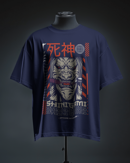 Japanese Streetwear Shinigami | Men Oversized T-Shirt