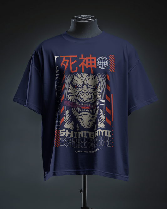 Japanese Streetwear Shinigami | Men Oversized T-Shirt