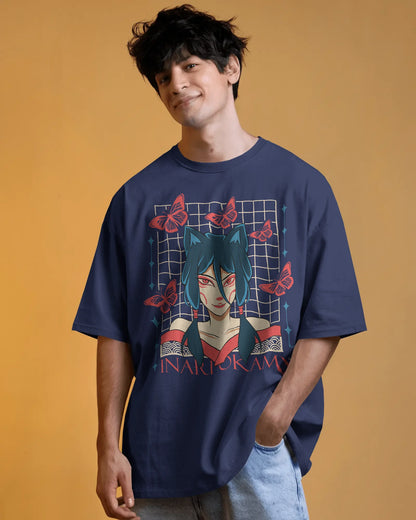 Japanese Streetwear Inariokami | Men Oversized T-Shirt