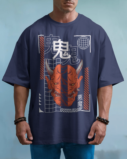 Japanese Streetwear Mythology | Men Oversized T-Shirt