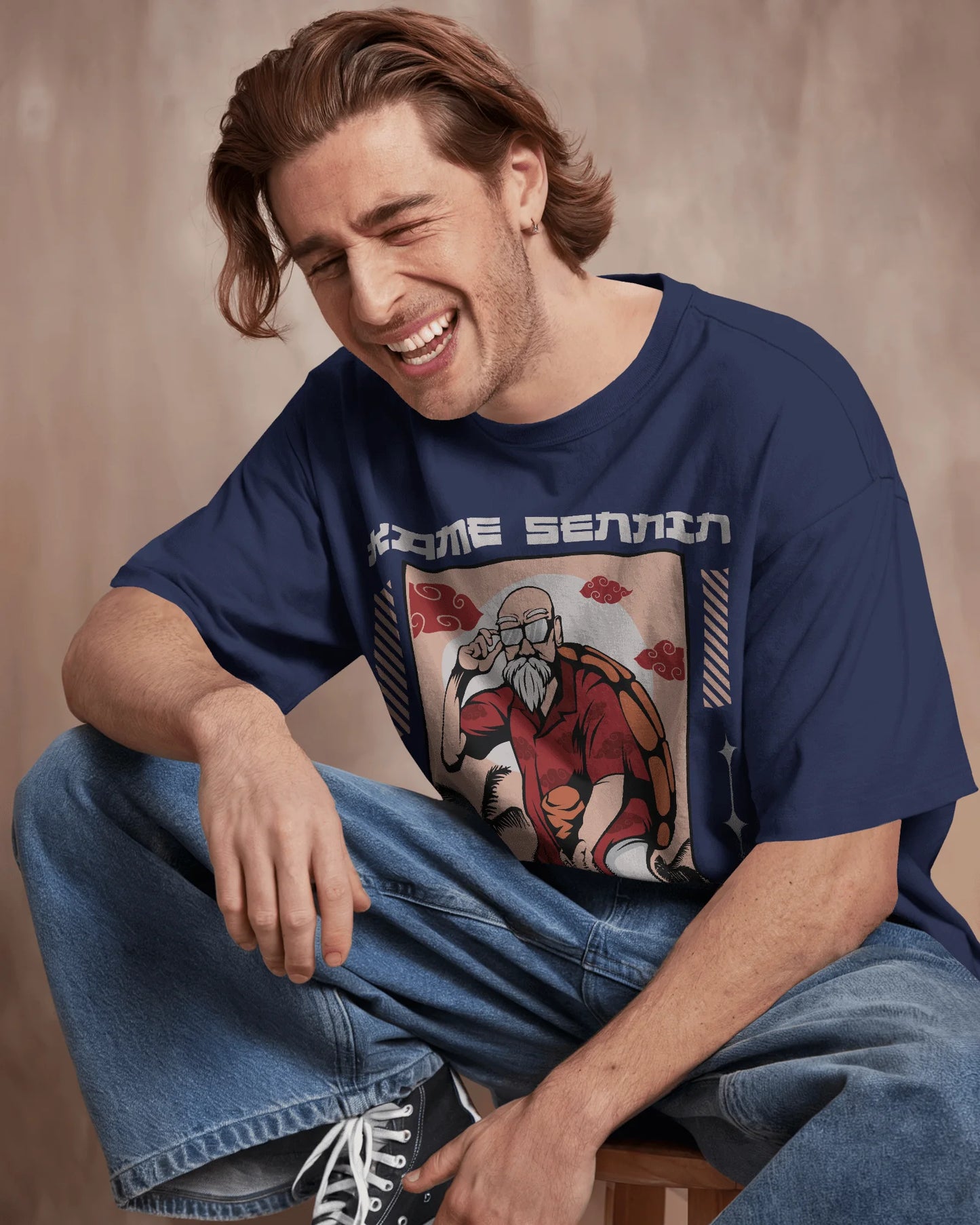 Kame Sennin | Men Oversized T-Shirt