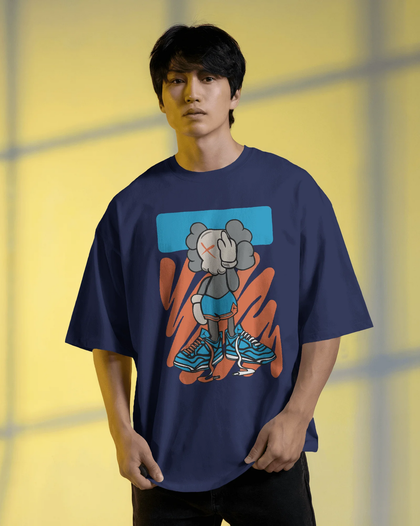 Lazy Big Shoe | Men Oversized T-Shirt