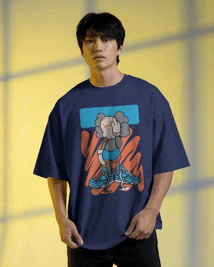 Lazy Big Shoe | Men Oversized T-Shirt