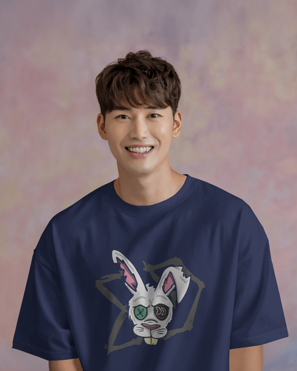Rabbit vision | Men Oversized T-Shirt
