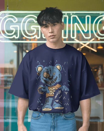 Player Bear | Men Oversized T-Shirt