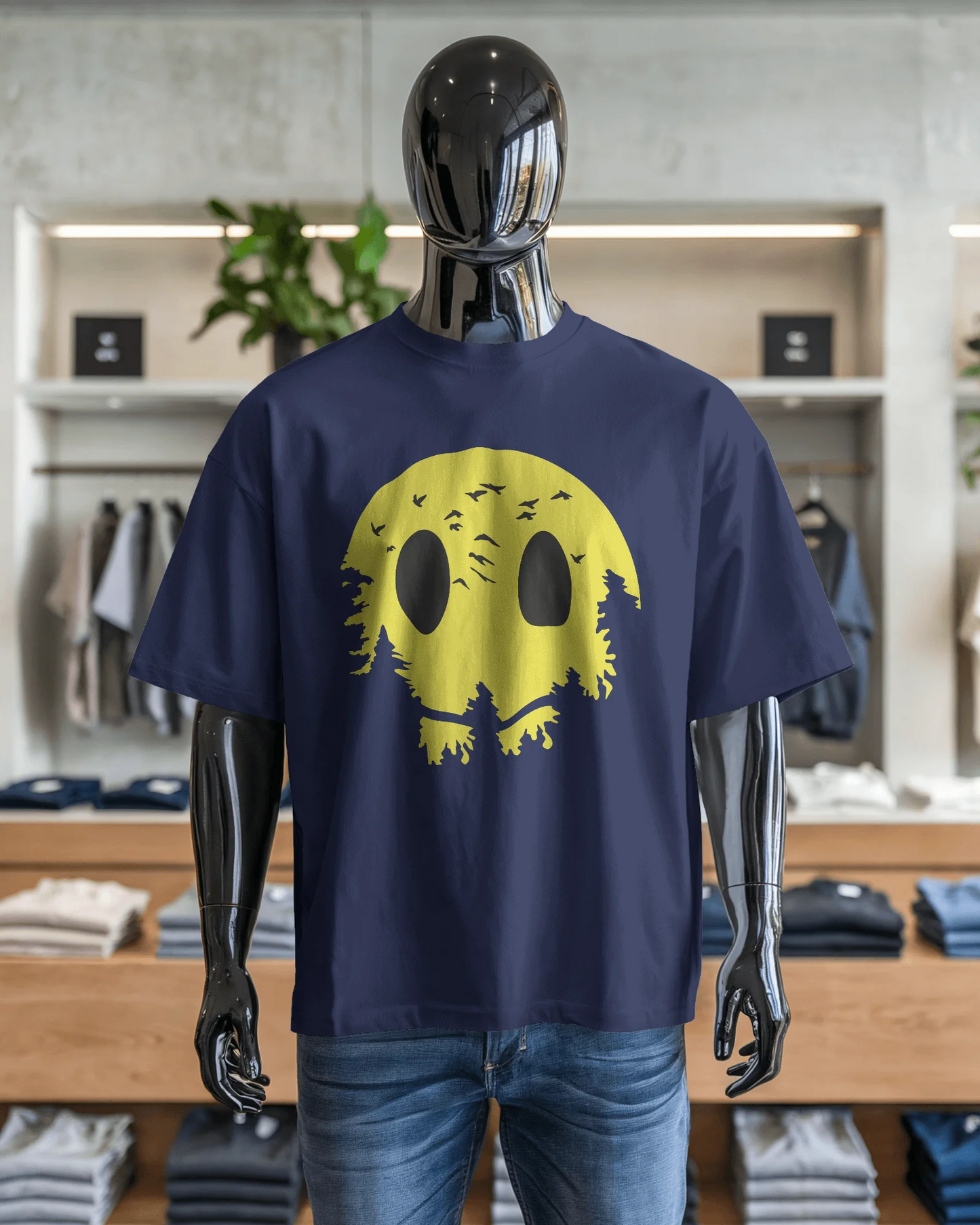 Sun In Jungle Smile | Men Oversized T-Shirt