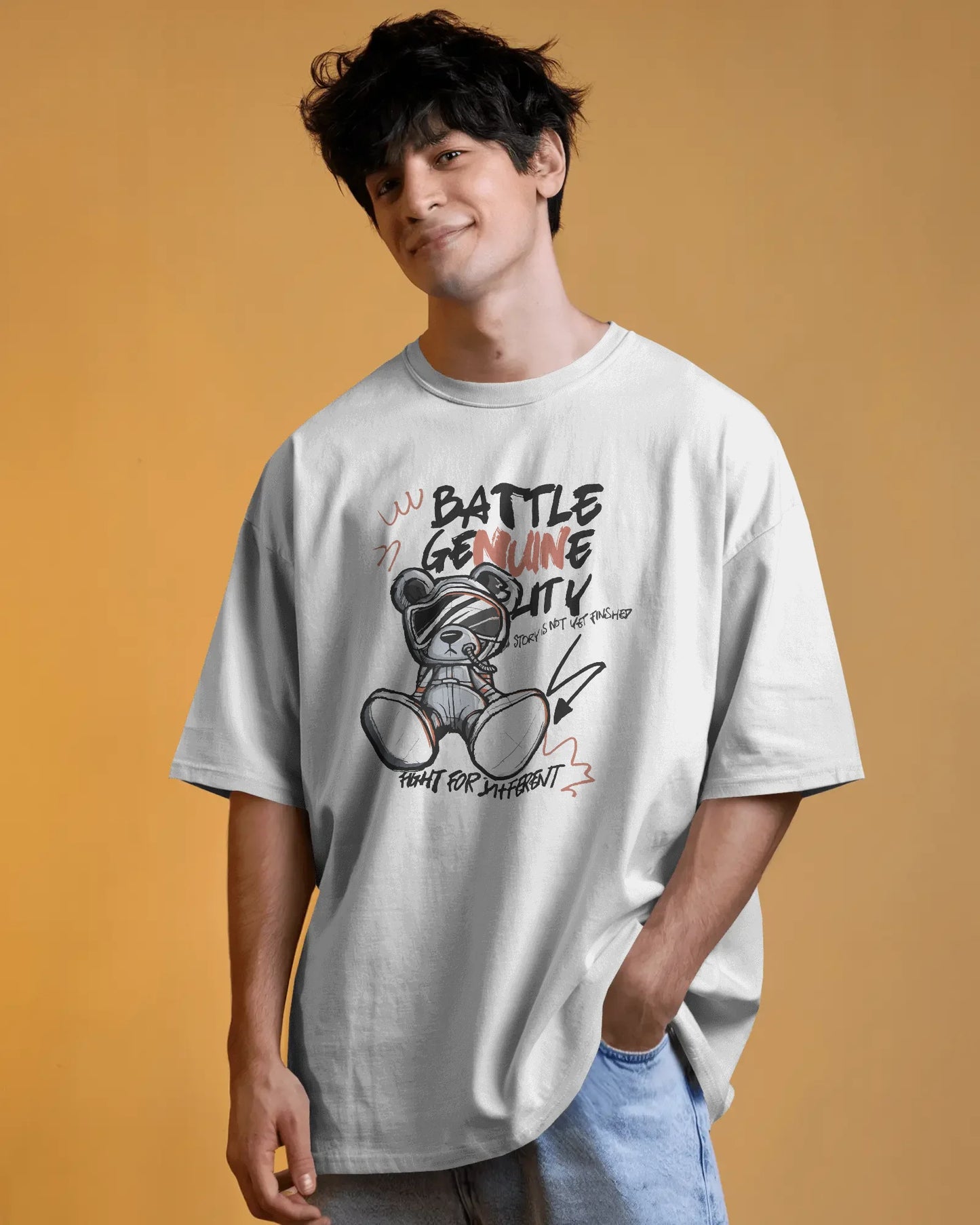 Battle Genuine | Men Oversized Classic T-Shirt