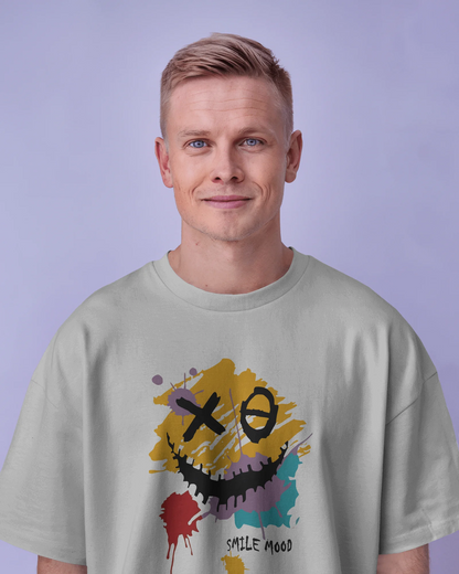 Smile Mood | Men Oversized T-Shirt