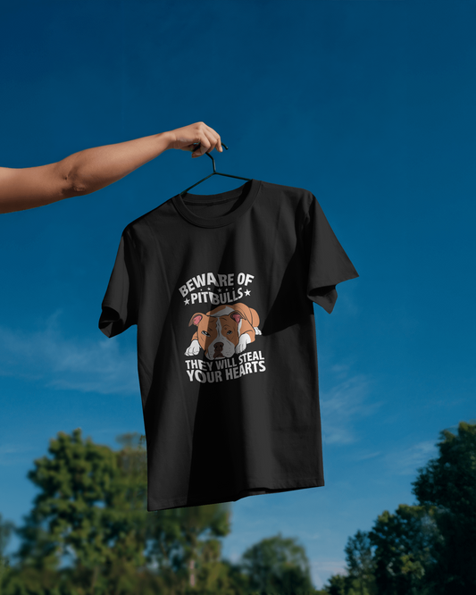 Beware Of Pitbulls They Will Steal Your Dog | Unisex T-Shirt