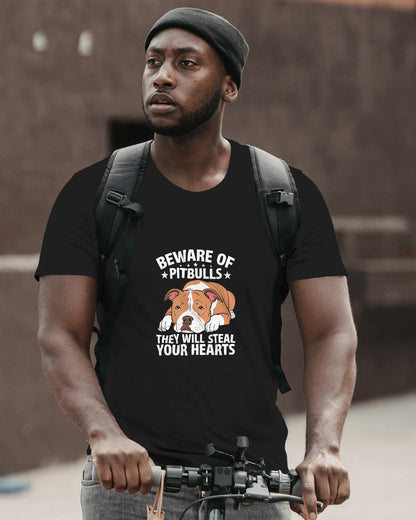 Beware Of Pitbulls They Will Steal Your Dog | Unisex T-Shirt | Pet Lover